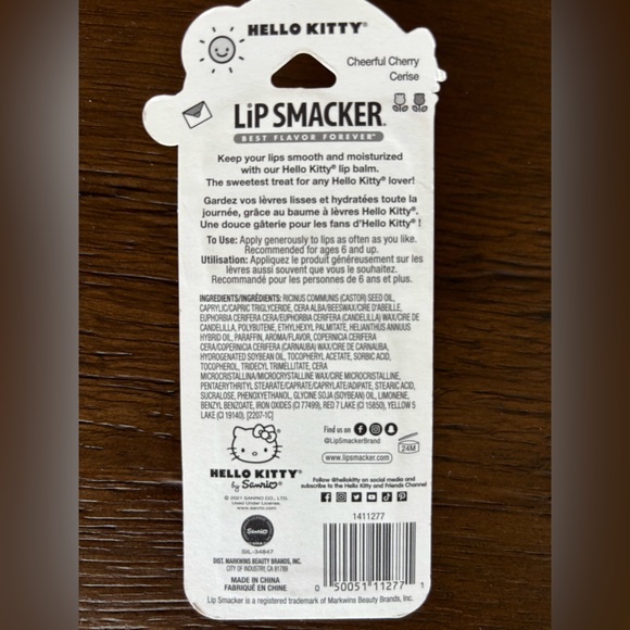 New Hello Kitty cherry flavored Lip Smacker - Picture 2 of 2